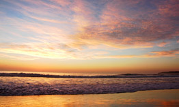 Sunset on Mollymook Beach, one of The South Coast's most beautiful beaches.